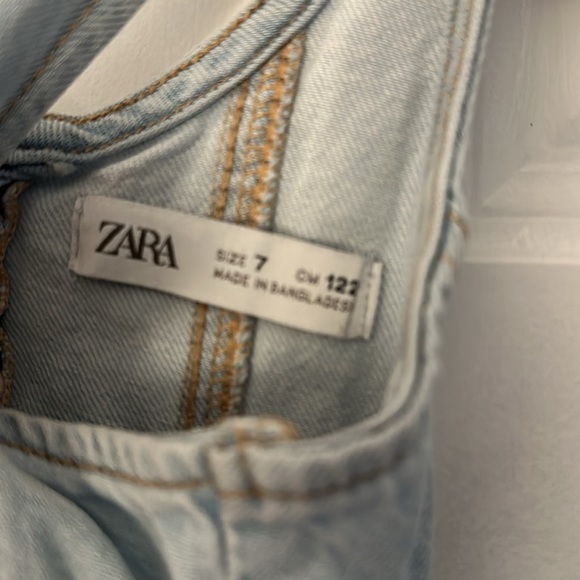 Zara kids denim jumper. Western style cute with boots. Size 7 - Picture 3 of 3